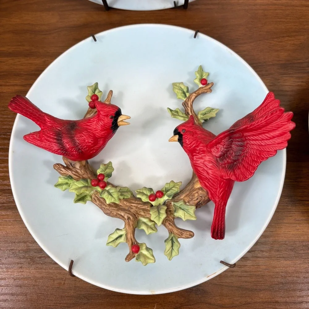 Jonathon Byron American Signature Collection 3D Birds Plates‎ 9